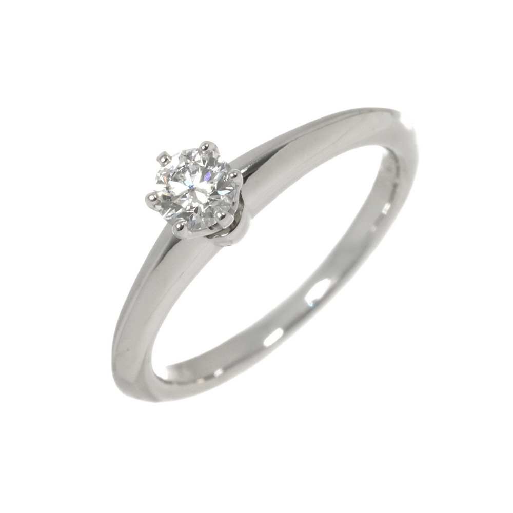 Tiffany & Co. Solitaire Diamond Ring, 0.25ct, F VS2, 3EX, Platinum.